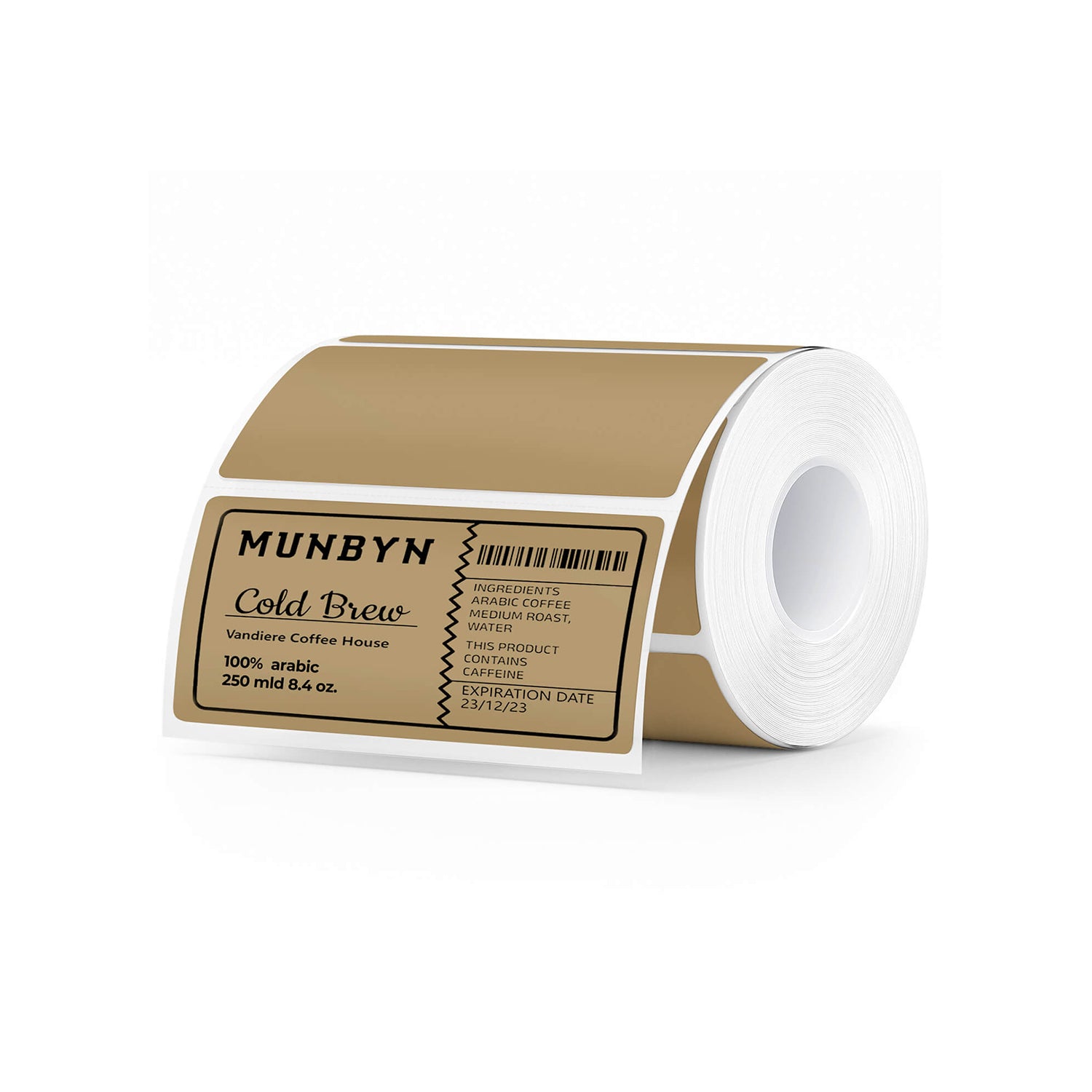 Brown Rectangle Labels