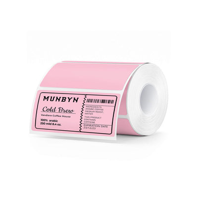 MUNBYN 4" x 2" & 4" x 3"Rectangle Thermal Labels for Barcode, Address and Multi-Purpose Use