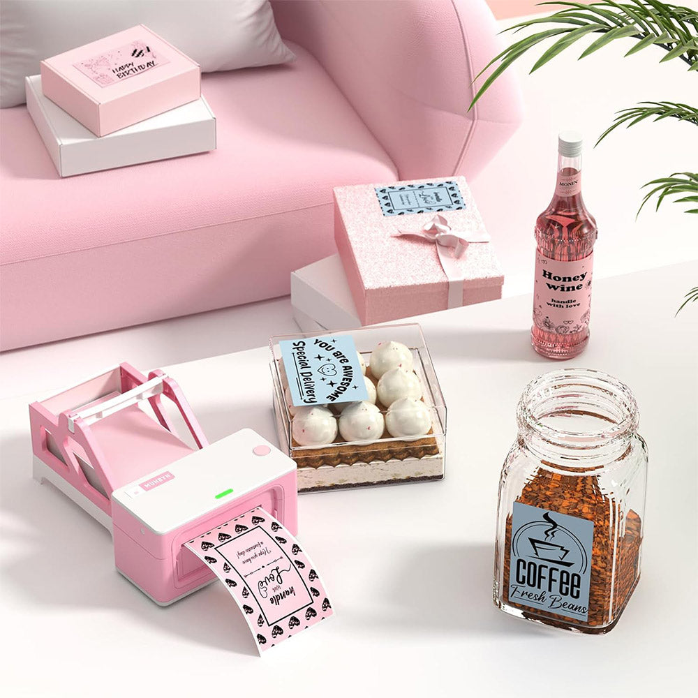 MUNBYN Candle Branding Label Kit for Custom Packaging