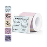 MUNBYN 2" Morandi Series 5 Color Square Thermal Label Stickers for Candle & Baking