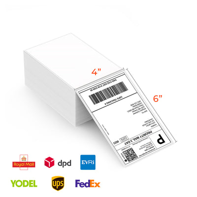 MUNBYN 4x6 Fan-Fold Direct Thermal Shipping Labels for Ecommerce Orders