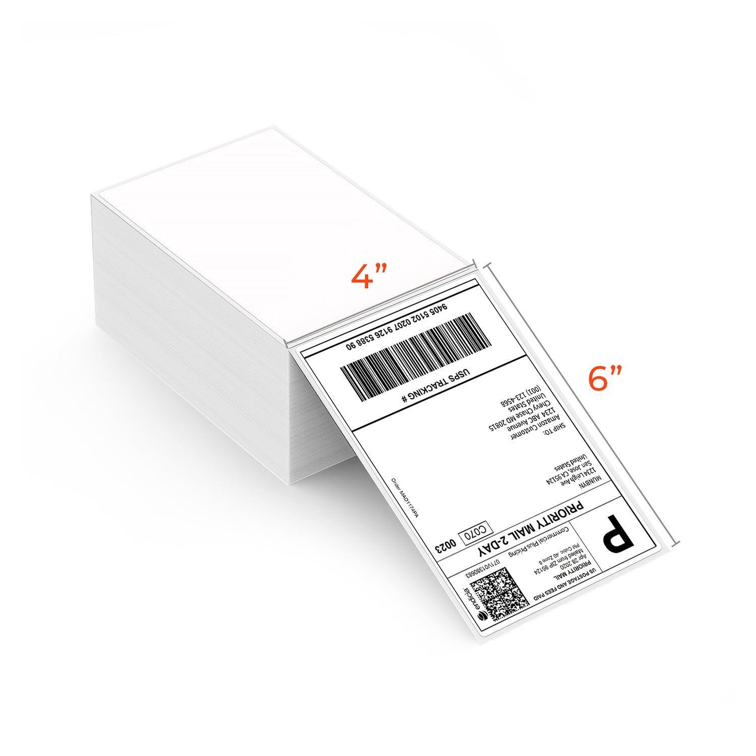 MUNBYN 4x6 Fan-Fold Direct Thermal Shipping Labels for Ecommerce Orders