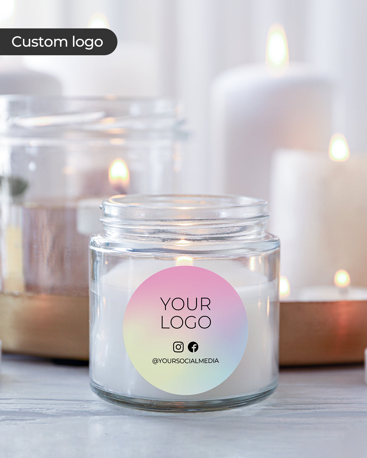 They are also perfect for elevating the presentation of custom candles, adding a burst of color and style.