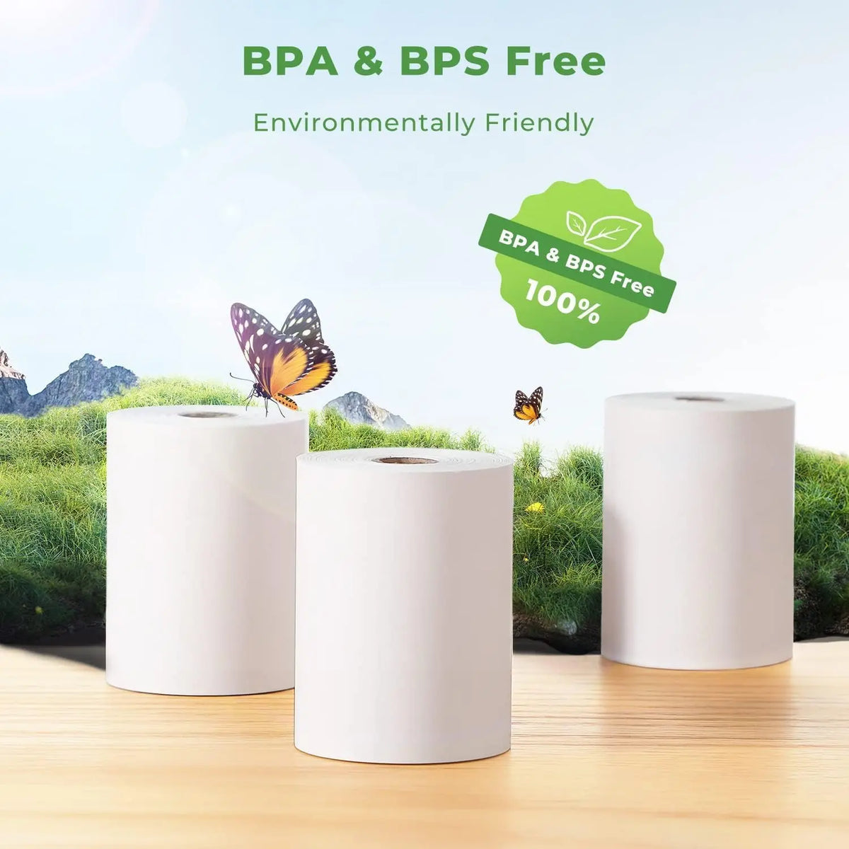 MUNBYN 80 × 50 mmThermal Receipt Paper Rolls for POS Printers