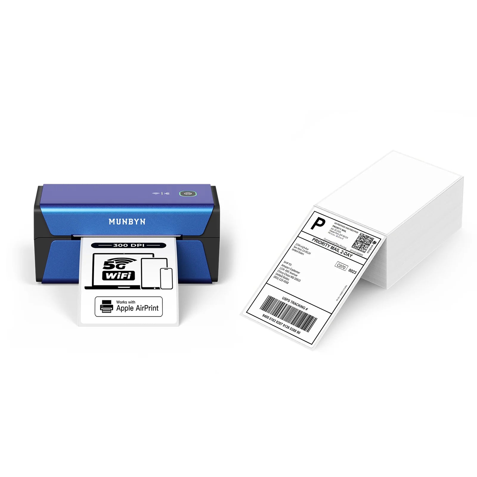 MUNBYN RW401AP 300DPI AirPrint Thermal Label Printer for Premium Product Labels