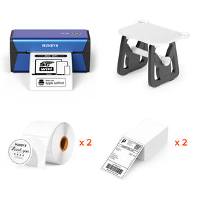MUNBYN RealWriter 401AP AirPrint 300DPI Voice Controlled Thermal Printer Kits