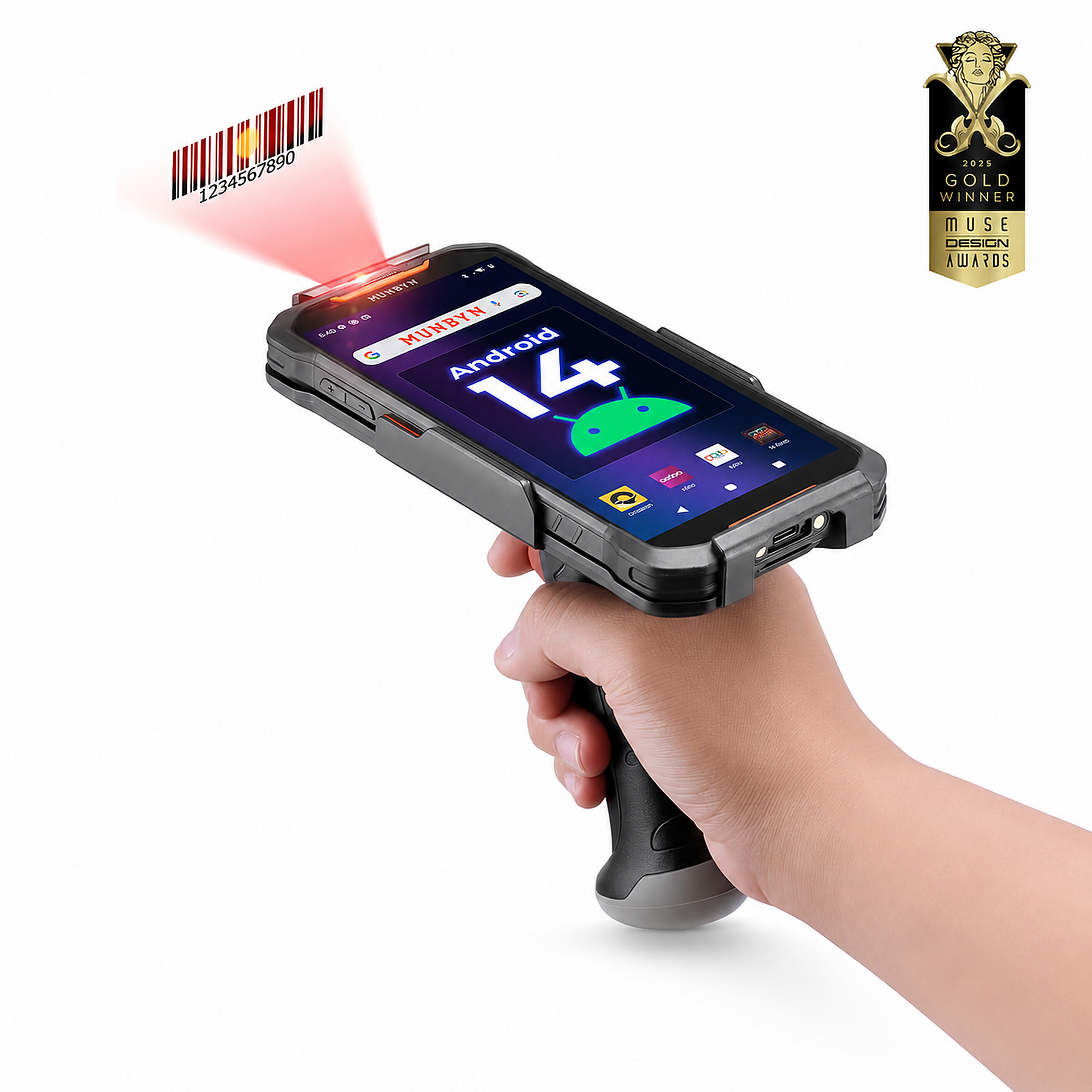 AS01P Android Barcode Scanner Warehouse Inventory