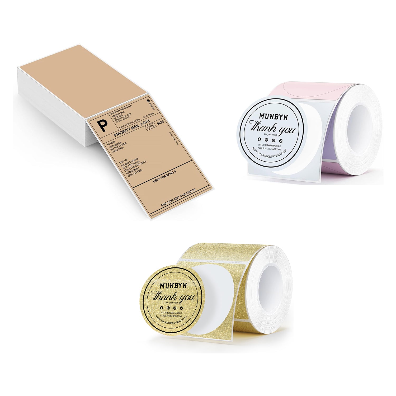 MUNBYN Creative Label Discovery Kit for Small Businesses