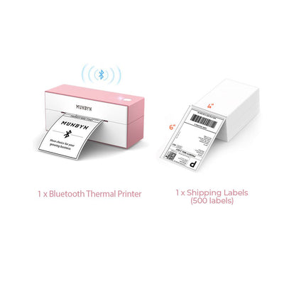 munbyn best 4x6 thermal printer, bluetooth thermal label printer, smartphone label printer, wireless 4x6 label printer, best bluetooth label printer, roll label printer