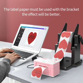 MUNBYN heart sticker label can be used with the bracket and then the printing effect will be better.