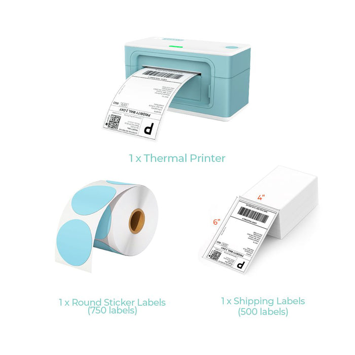 MUNBYN® Thermal Label Printer P941 Green Starter Kit MUNBYN UK