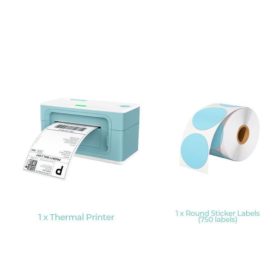 MUNBYN® Thermal Label Printer P941 Green Starter Kit MUNBYN UK