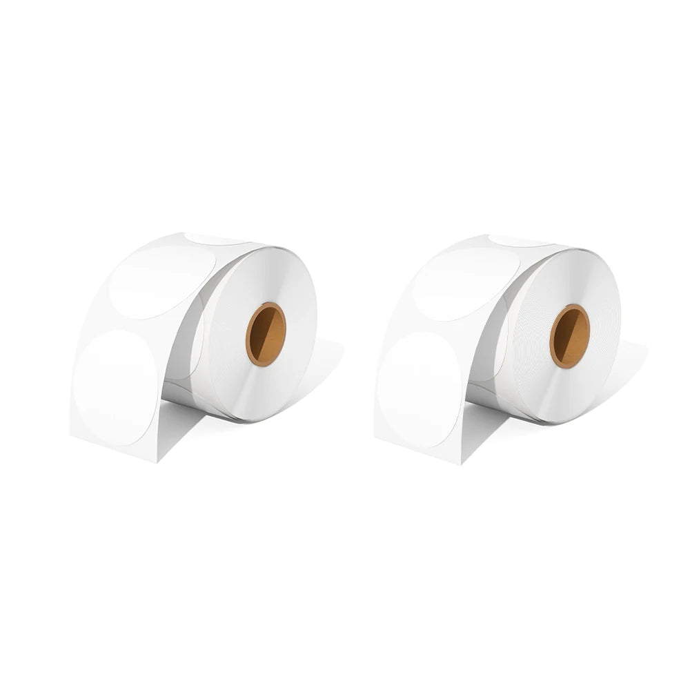 2" Circle Thermal Labels Mix Pack Product Logo Stickers